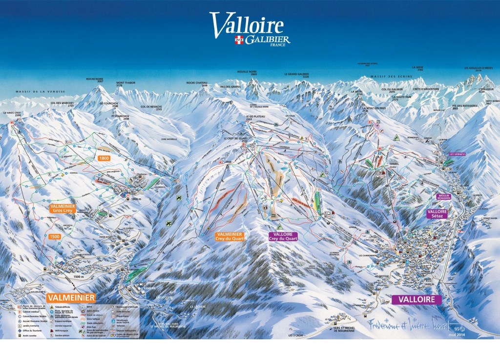 Plan des pistes