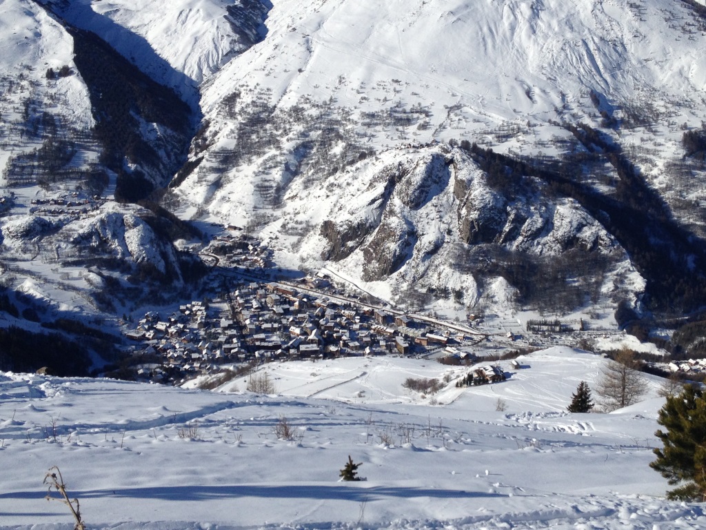 Vue du haut des pistes